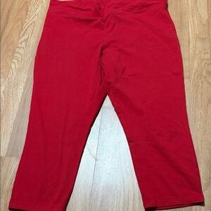 Red Women's Capris - Stretch Comfort Capri Pants
